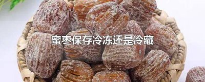 ​蜜枣保存冷冻还是冷藏 蜜枣保存冷冻还是冷藏好