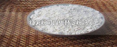 ​红薯粉可以代替淀粉吗怎么做 红薯粉可以代替水淀粉吗