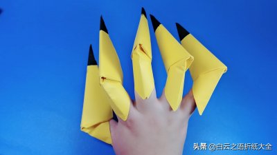 ​教大家折一个可爱的鬼爪给孩子玩吧，折纸鬼爪教程图解