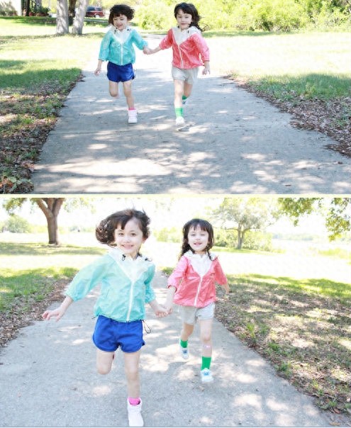 甜馨走红之前，最美的混血双胞胎姐妹：娜奥美丽莎