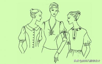 ​「服装实用裁剪系列之袖子篇」泡泡袖袖型裁剪