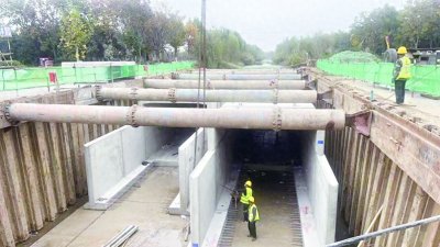 ​泗县城区雨水管网升级改造顺利完工