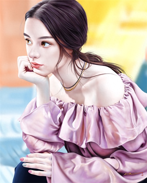 一组画风写实光影运用十分唯美的插画欣赏！非常有美感的一组作品