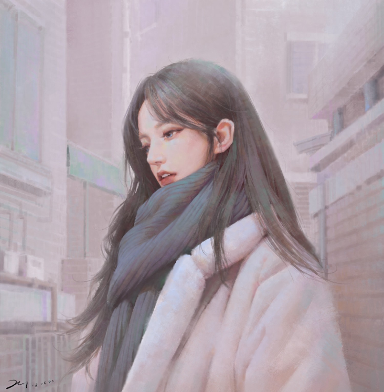 一组画风写实光影运用十分唯美的插画欣赏！非常有美感的一组作品