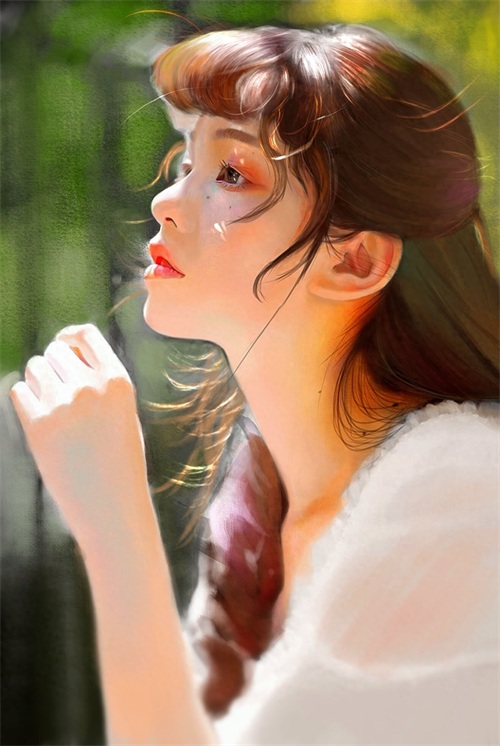 一组画风写实光影运用十分唯美的插画欣赏！非常有美感的一组作品