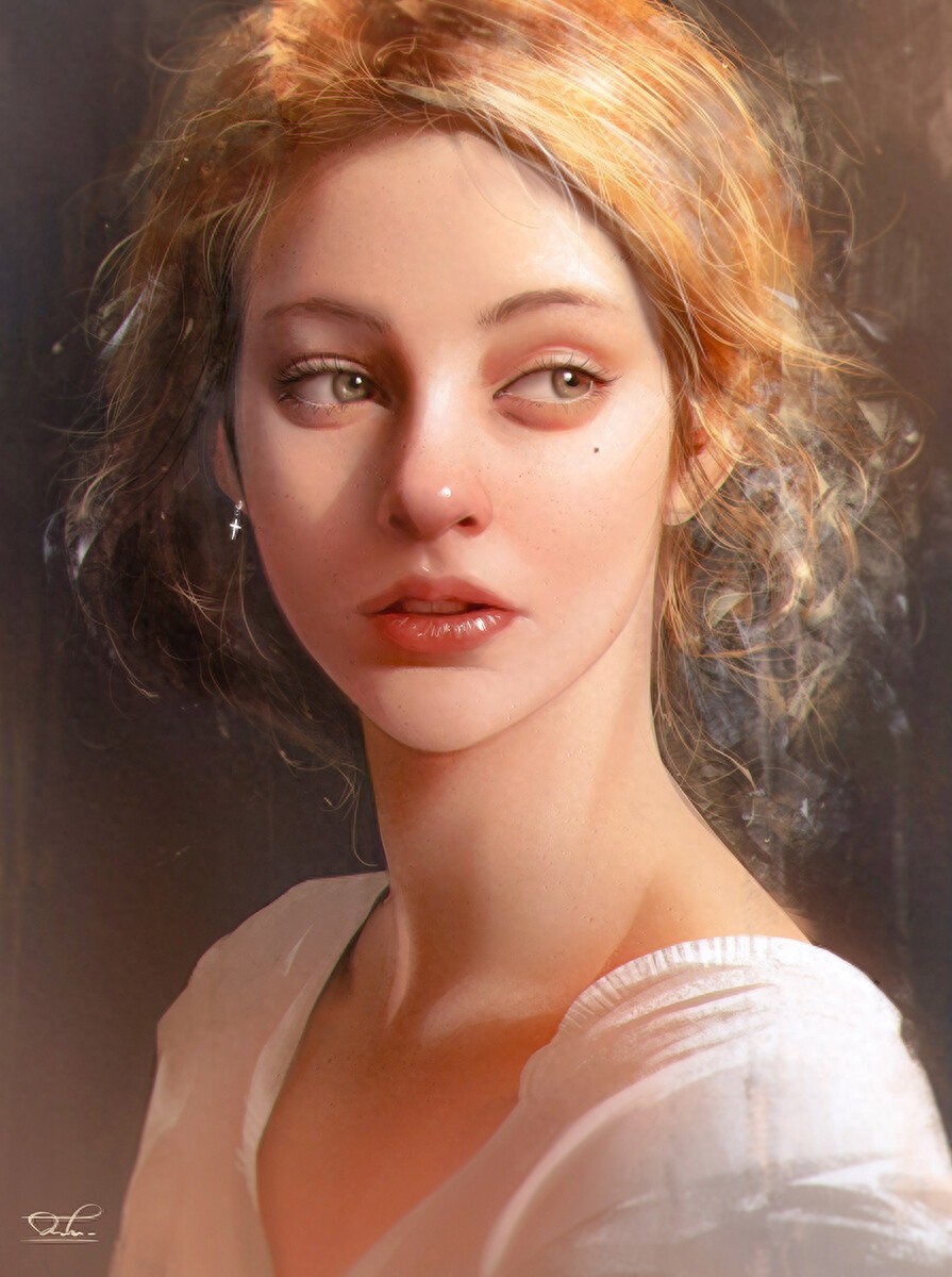 一组画风写实光影运用十分唯美的插画欣赏！非常有美感的一组作品