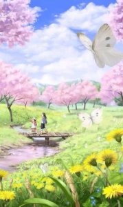 ​小清新插画风景壁纸，