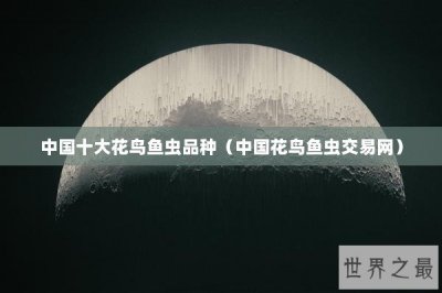 ​中国十大花鸟鱼虫品种