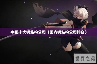 ​中国十大钢结构公司（