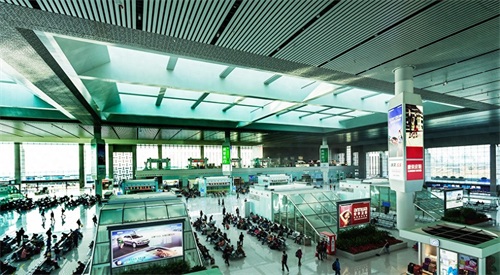 航拍合肥南站，华东四大高铁站之一，徽派建筑的最佳诠释