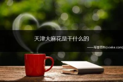 ​天津大麻花是干什么的