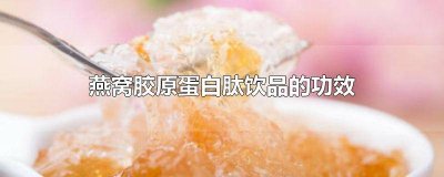 ​燕窝胶原蛋白肽饮品的