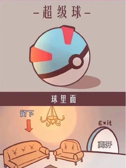 精灵球内部构造公开，高级球自带游戏厅，最后一个过于真实