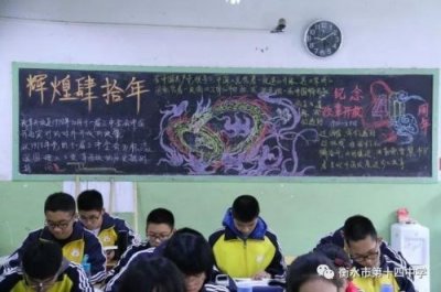 ​庆祝改革开放40周年黑板