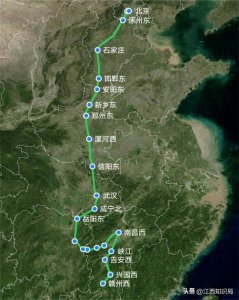 ​G486次列车赣州西至北京