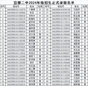 ​宜都市第二中学2024年新