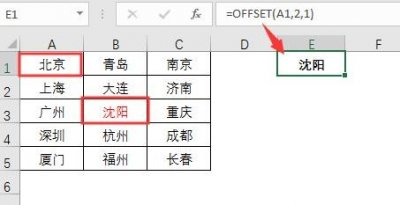 ​Excel中的“OFFSET函数”你