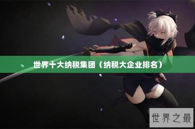 ​世界十大纳税集团（纳